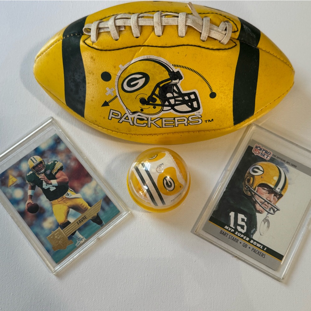 Green Bay Packers Football Memorabilia Set
